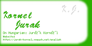 kornel jurak business card